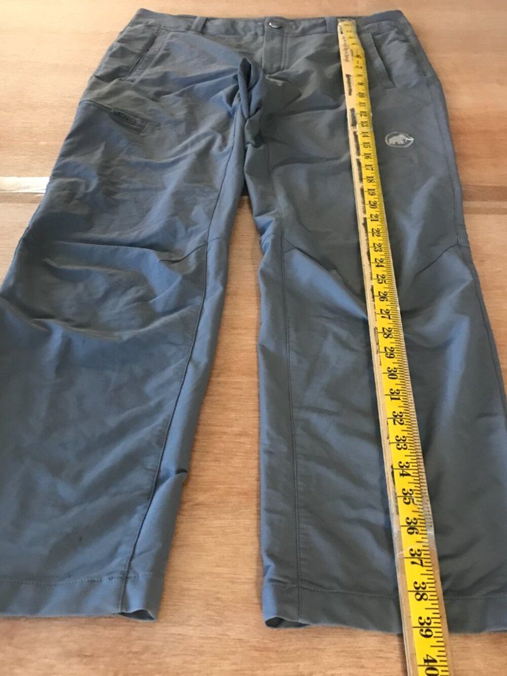 Mammut Softech Lacuna Pants Men 32x29 Gray Mid Rise Zip Pocket Athleisure 19785 - Picture 5 of 16